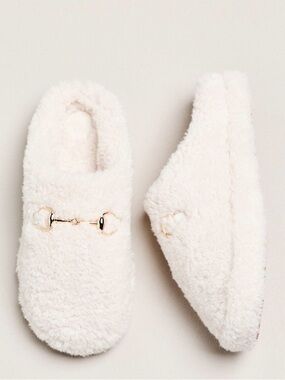 Maeve Sherpa Fleece Bit Scuff Slipper, Sz S 6-7